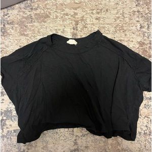 Black altard state crop top